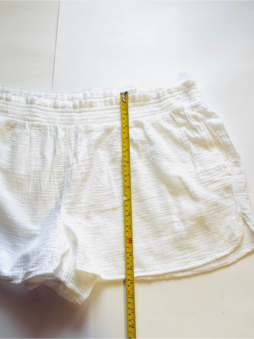 Aerie Gauzy High Waisted Shorts White XXL NWT" - Picture 6 of 11
